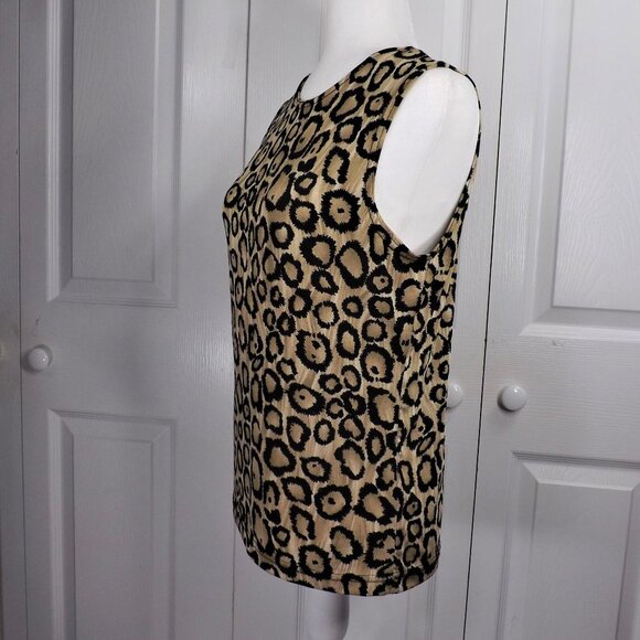 Frazier Lawrence Lg Leopard Print Sleeveless Top L - Picture 6 of 13